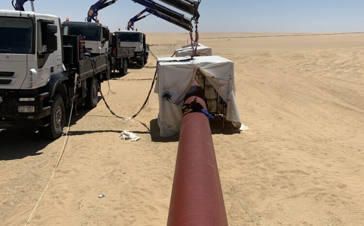  Replacing the 24 inch line 10.2 km long project for Harouge Oil Operations Company