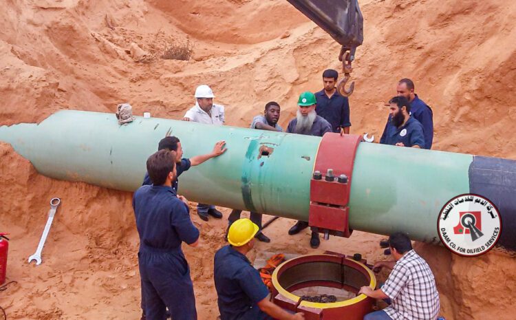  Maintenance of a leakage of the main gas line (42) in the Tarfas well area, south of Al-Zawiya